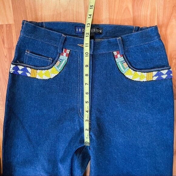 VTG I.B. Diffusion mom Jeans tapered leg med wash - Picture 11 of 13
